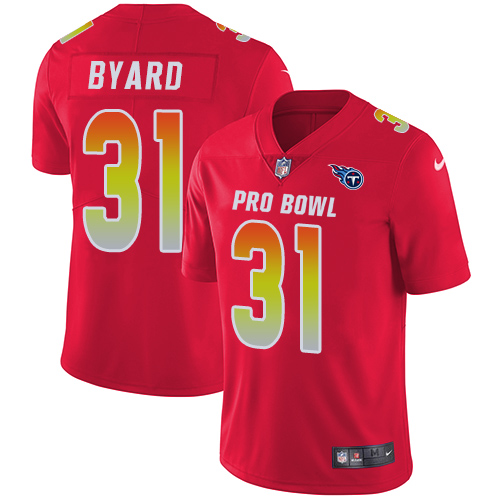 Nike Titans #31 Kevin Byard Red Men's Stitched NFL Limited AFC 2018 Pro Bowl Jersey